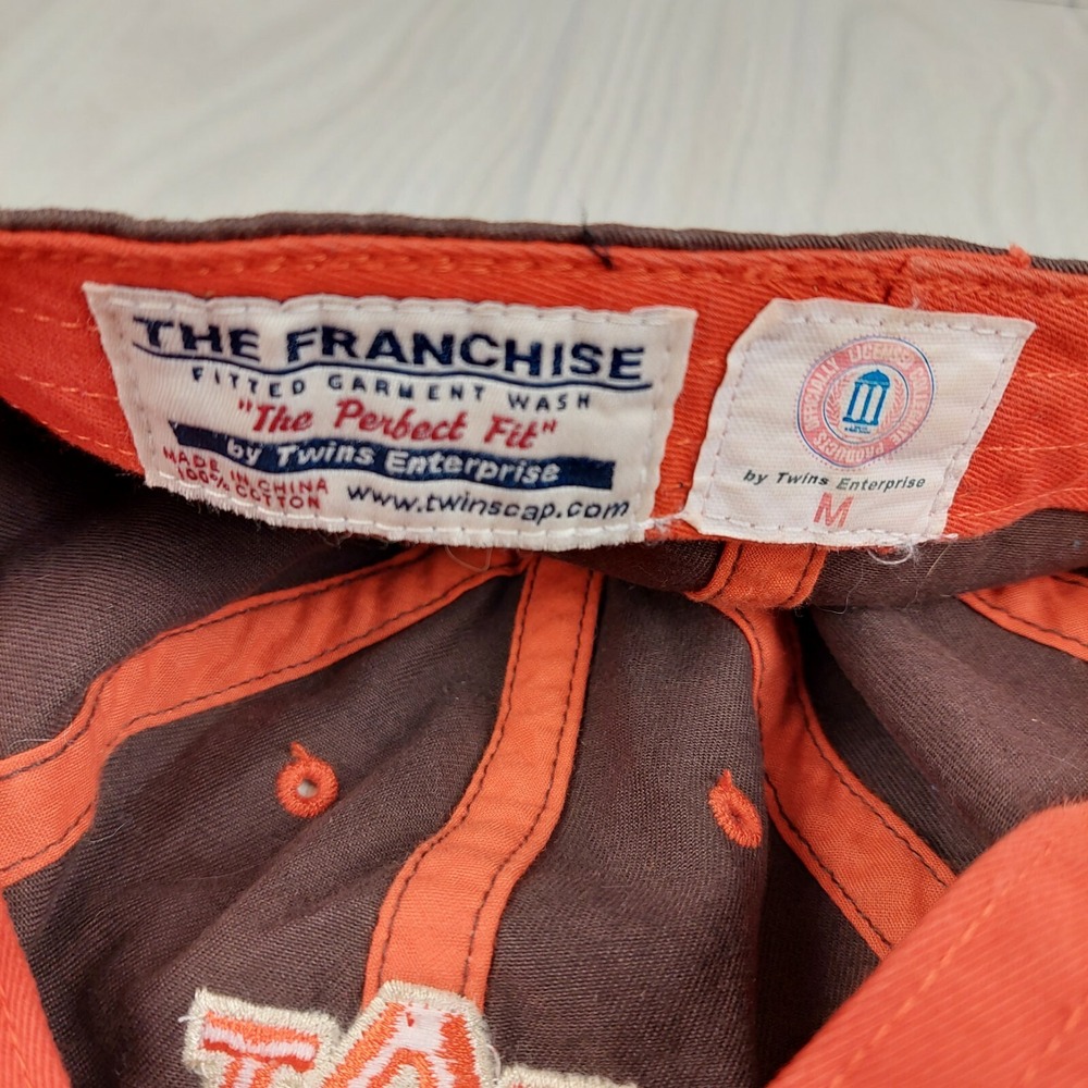 Twins Enterprise Auburn Tigers Hat Mens Medium Brown Orange Fitted The Franchise - Picture 7 of 7